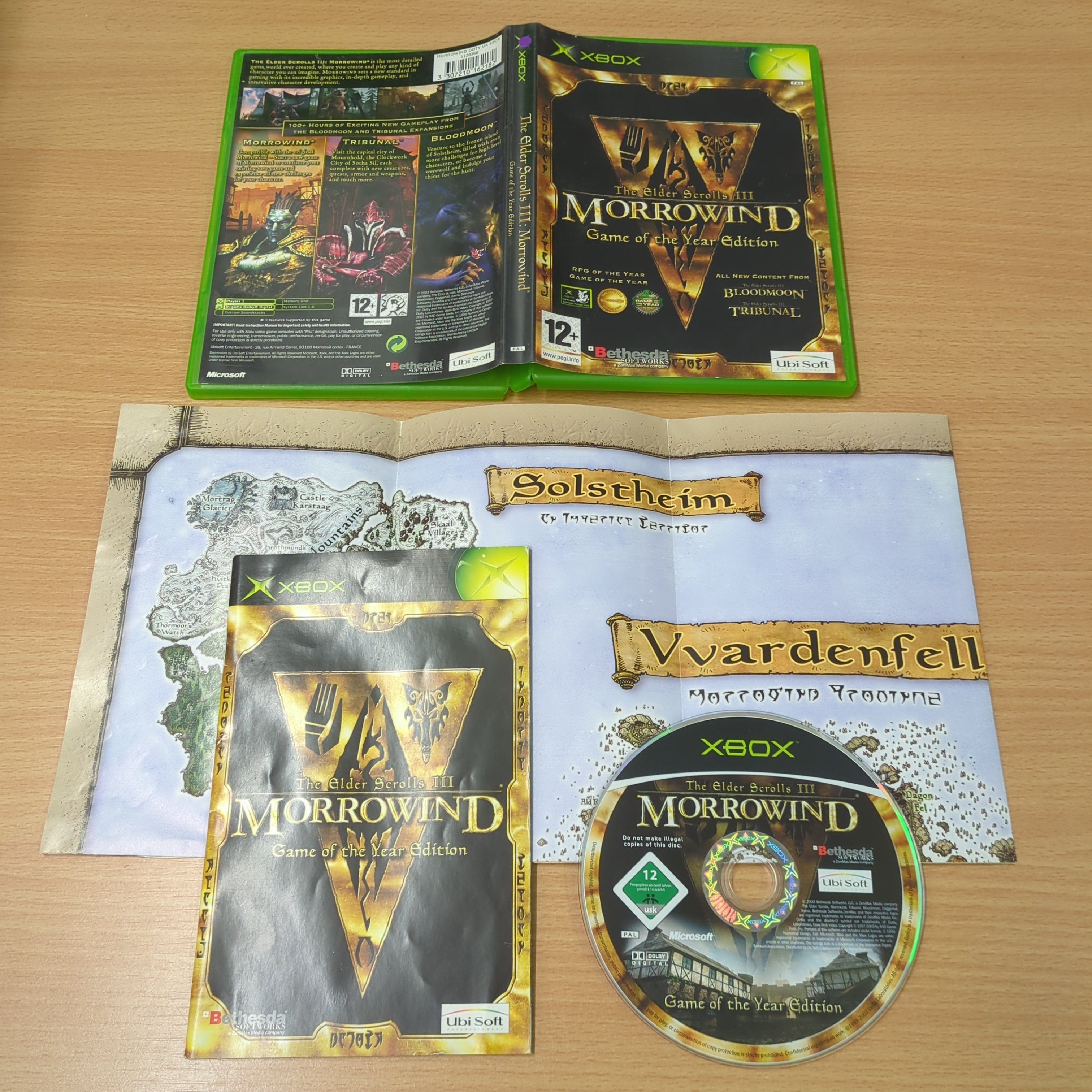 The Elder Scrolls III: Morrowind Game of the Year Edition original Xbox game The Elder Scrolls III: Morrowind Game of the Year Edition original Xbox game